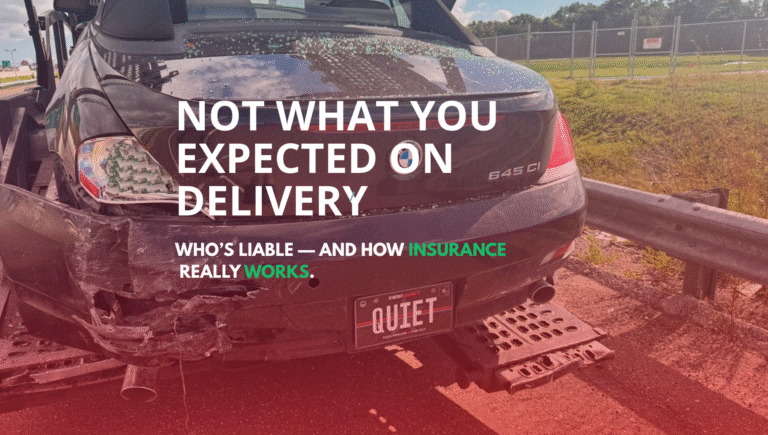 What Happens If the Carrier Gets Into an Accident With Your Car on the Trailer?